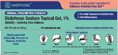 Pdp (01b Uc (pdp) Diclofenac Sodium Topical Gel 150g)